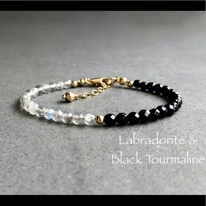 Labradorite & Tourmaline Bracelet
